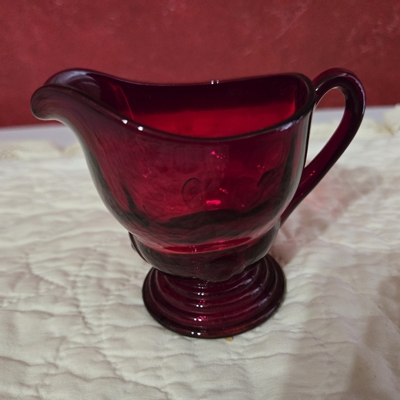 New Martinsville Other - Vintage New Martinsville Ruby Red Mini Creamer